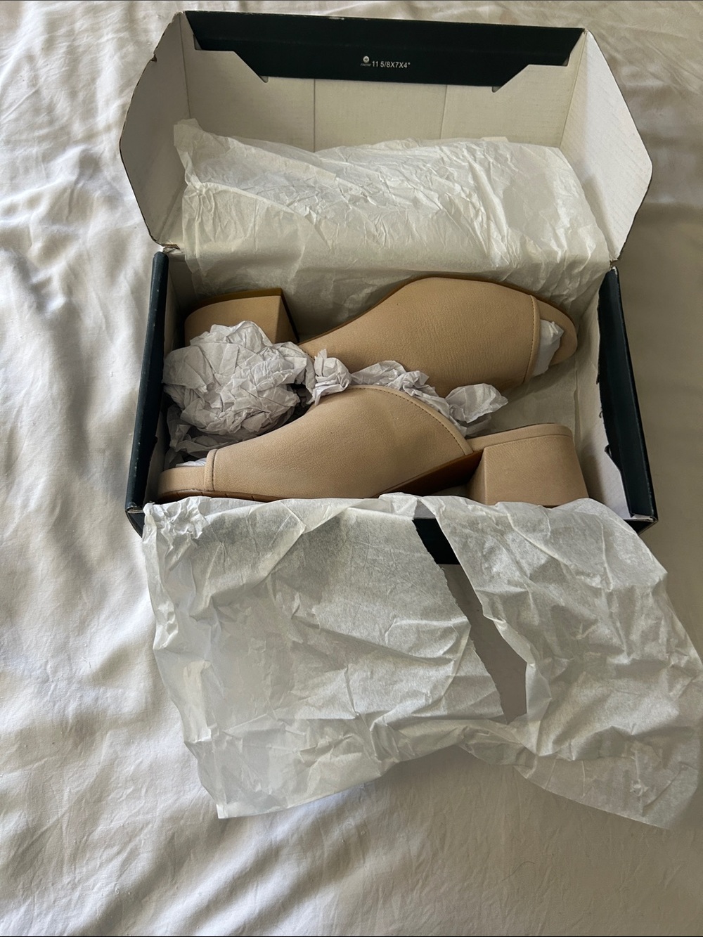 Eileen Fisher Nubuck Suede Open-Back Slip-On Mules in Beige